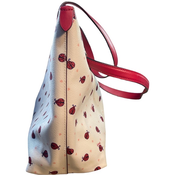 Coach Gallery Tote in Ladybug Floral Print - Flawed Gem DIY Restored - Picture 2 of 16
